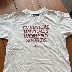 Together “Everyone Watches Women’s Sports” Cream Tshirt